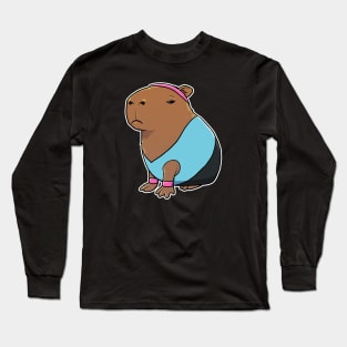 Capybara Aerobics Costume Long Sleeve T-Shirt